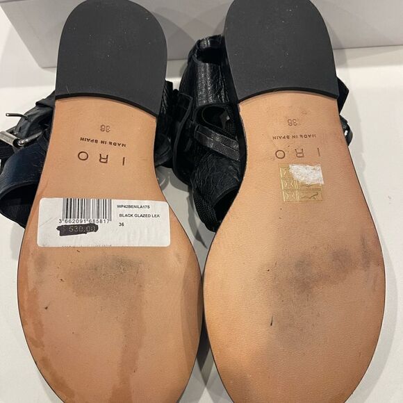 IRO Benila Leather Gladiator Sandal new size 36 - Picture 7 of 8